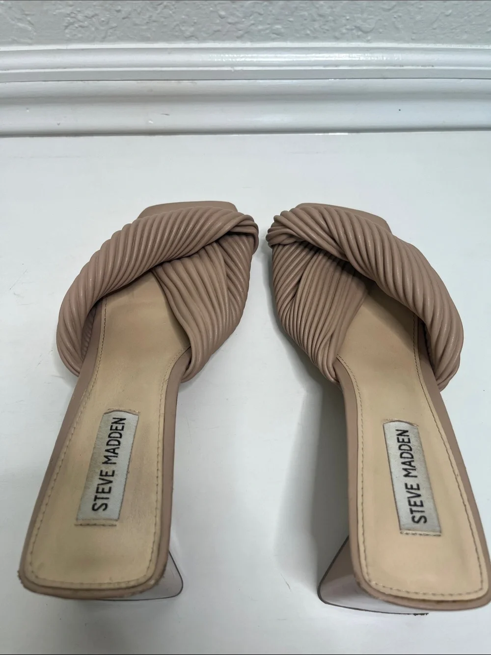 Steve Madden Gomaz Block Heeled Mules Sz 8.5